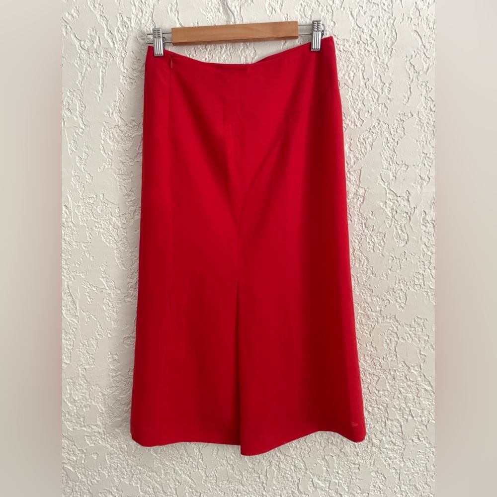 JIL SANDER® RARE Vintage Y2K Red Satin Skirt size 34 / XS - Picture 12 of 12